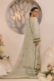 Safwa Ivory Embroidered Lawn Unstitched 3Piece Suit - IVO08