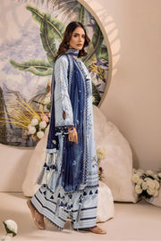 Safwa Ivory Embroidered Lawn Unstitched 3Piece Suit - IVO09