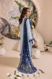 Safwa Ivory Embroidered Lawn Unstitched 3Piece Suit - IVO09