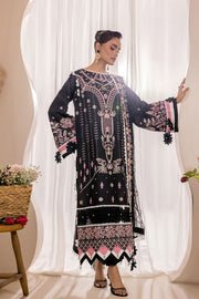 Safwa Ivory Embroidered Lawn Unstitched 3Piece Suit - IVO10