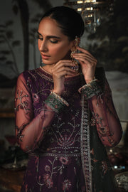 Zarif La Rosella Unstitched Embroidered Net 3Pc Suit ZLR 02 HELEN