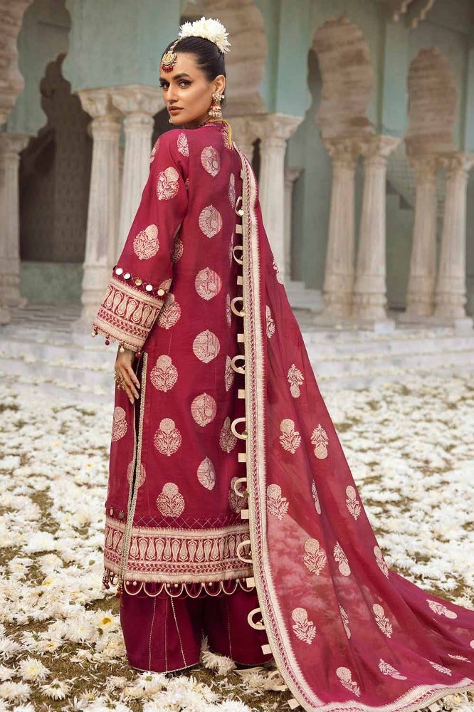 Gul Ahmed Premium Embroidered Jacquard Unstitched 3Pc Suit JD-32026
