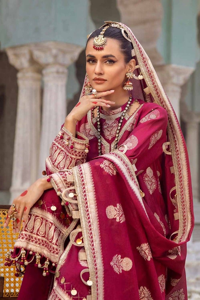 Gul Ahmed Premium Embroidered Jacquard Unstitched 3Pc Suit JD-32026