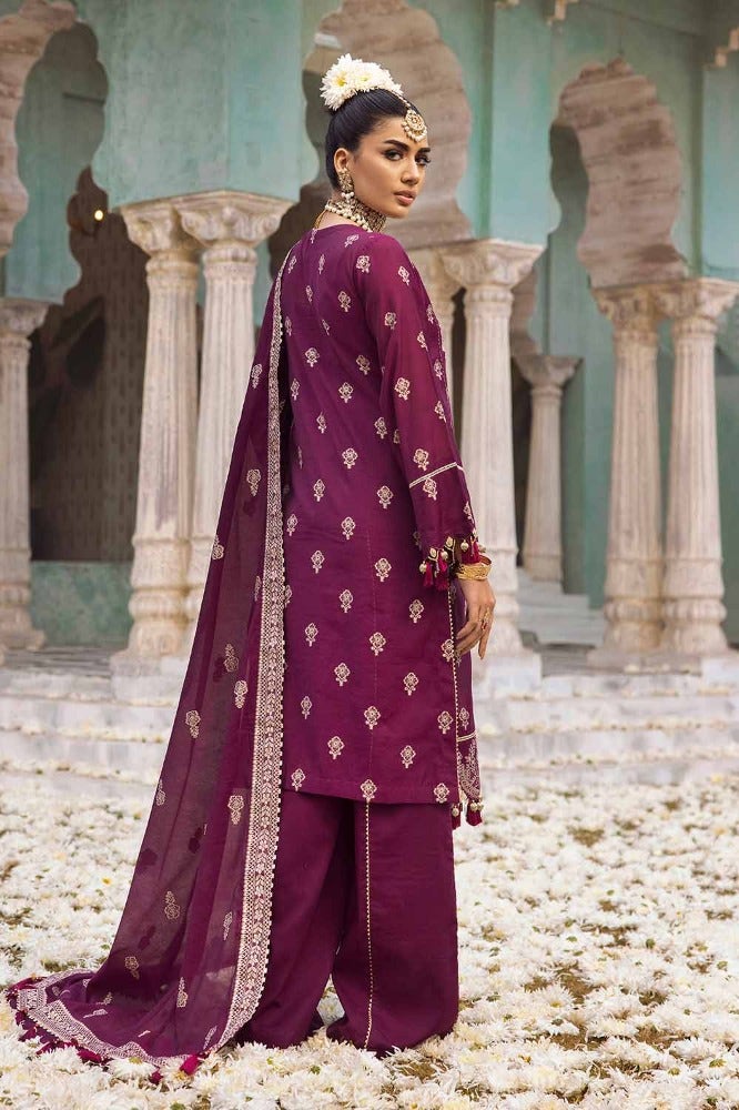 Gul Ahmed Premium Embroidered Jacquard Unstitched 3Pc Suit JD-32028