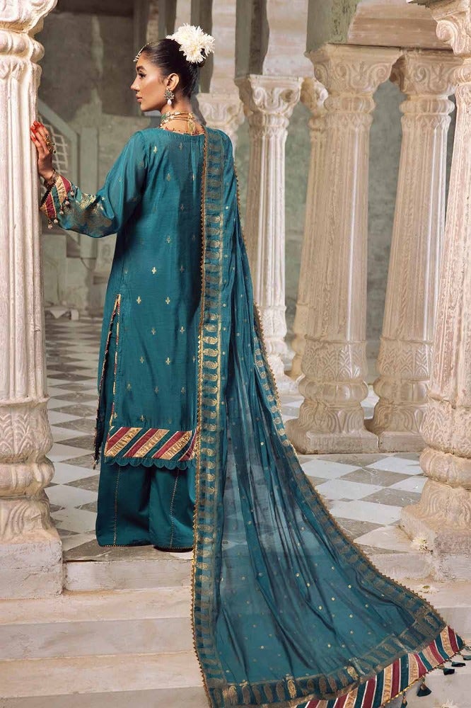 Gul Ahmed Premium Embroidered Jacquard Unstitched 3Pc Suit JD-32032