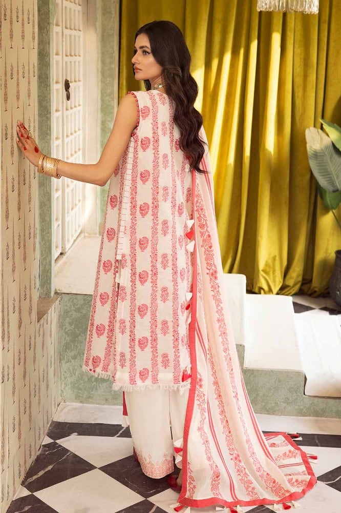 Gul Ahmed Premium Embroidered Jacquard Unstitched 3Pc Suit JD-42001