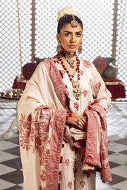 Gul Ahmed Premium Embroidered Jacquard Unstitched 3Pc Suit JD-42003
