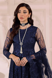 AF-DUA-3001-Khirad Blue Embroidered Chiffon