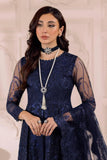 AF-DUA-3001-Khirad Blue Embroidered Chiffon