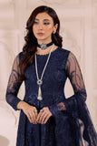 DUA by Alizeh Fashion Embroidered Net Unstitched 3Pc Suit D-1A