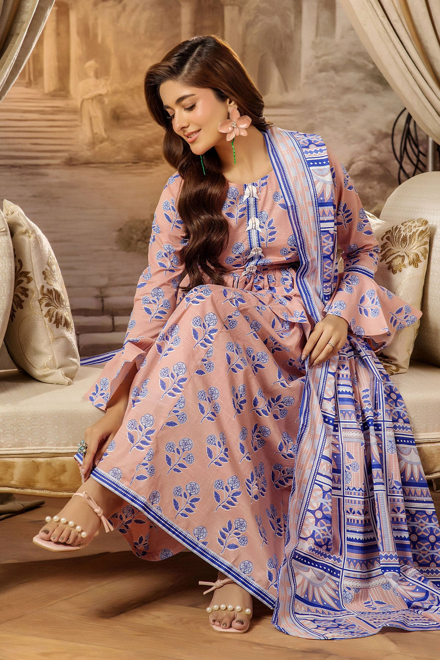 Koka by Safwa Digital Printed Cambric Unstitched 3Pc Suit KOK-39