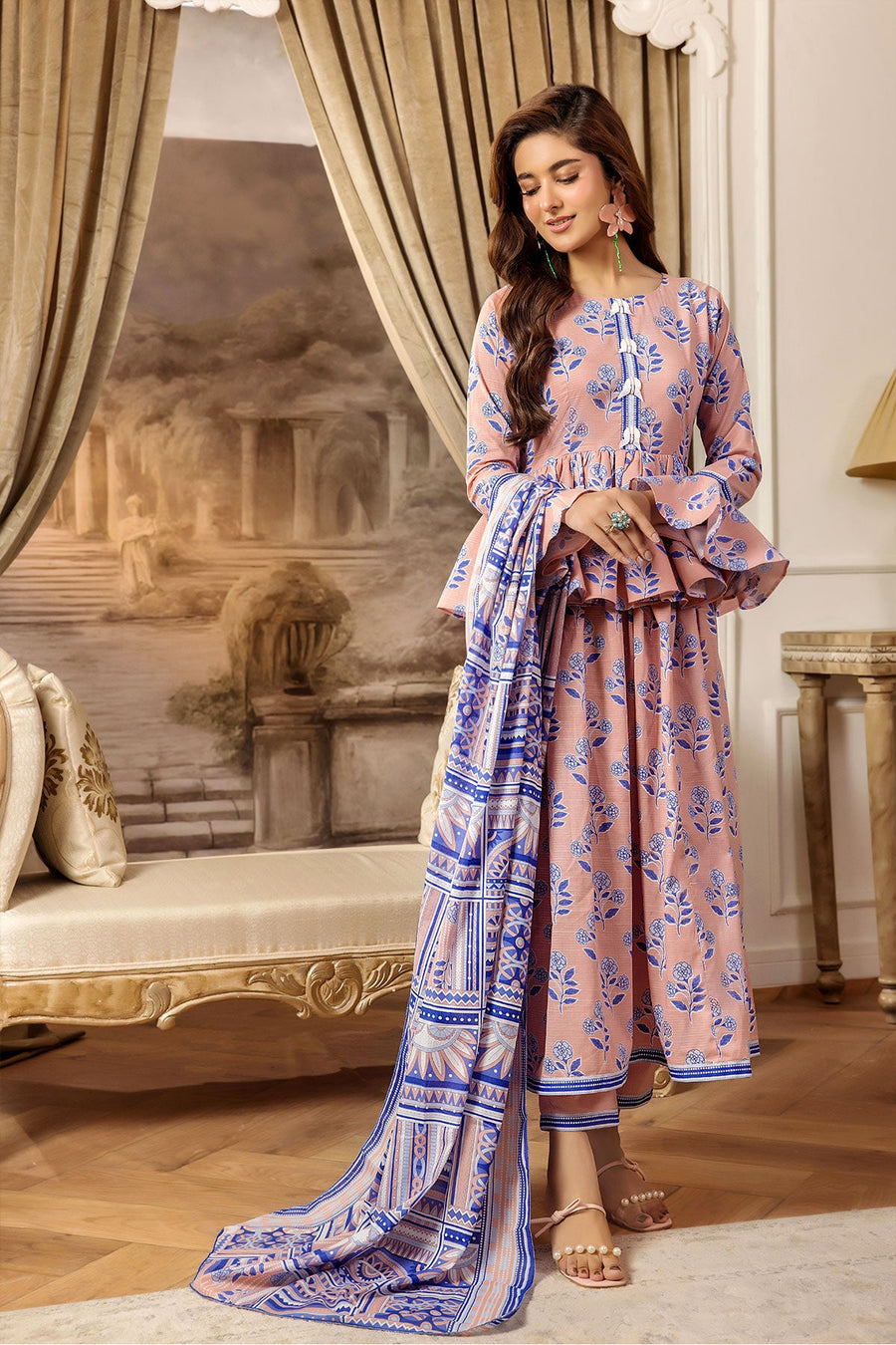Koka by Safwa Digital Printed Cambric Unstitched 3Pc Suit KOK-39