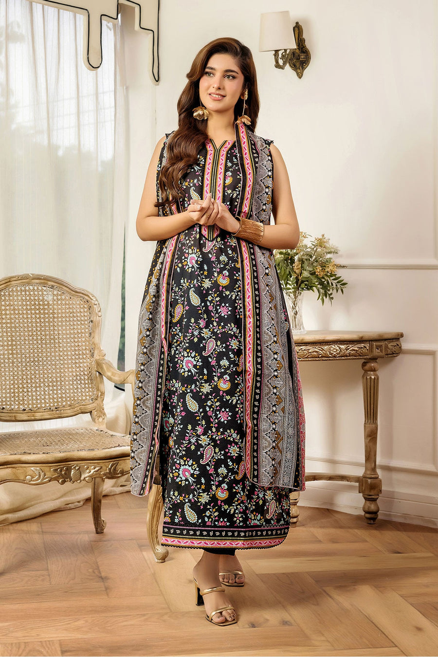 Koka by Safwa Digital Printed Cambric Unstitched 3Pc Suit KOK-40