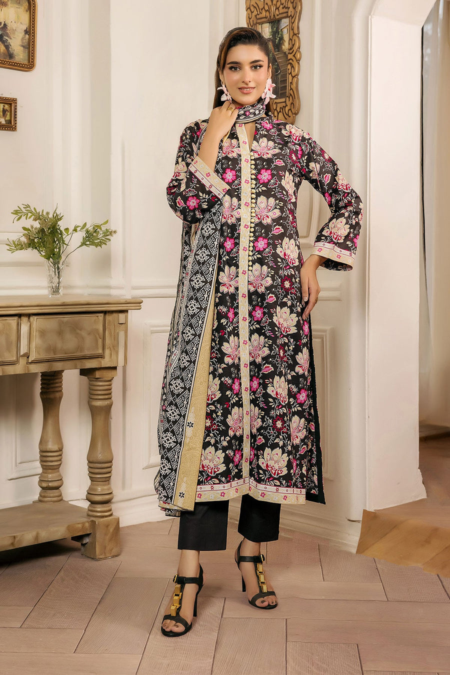 Koka by Safwa Digital Printed Cambric Unstitched 3Pc Suit KOK-43