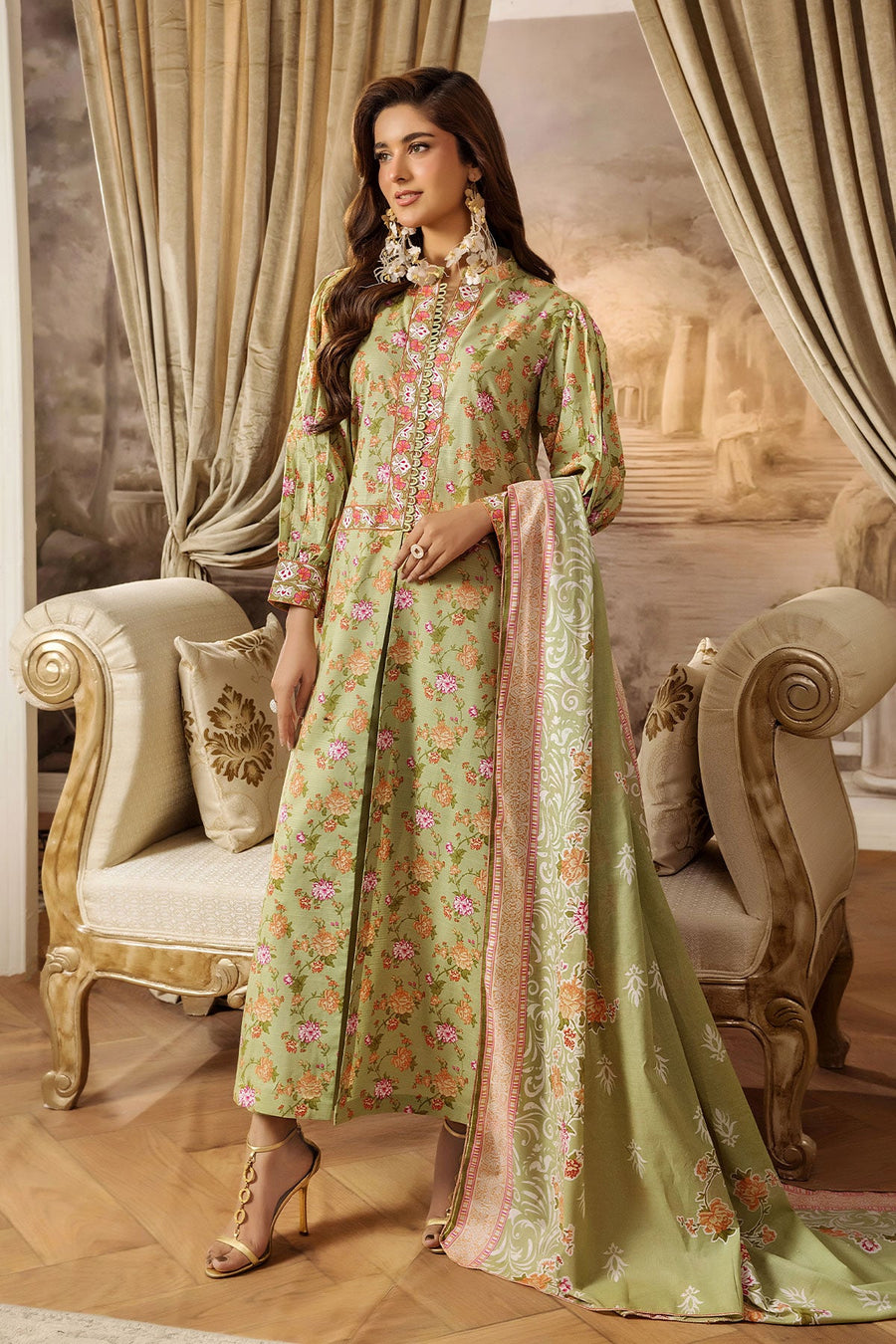 Koka by Safwa Digital Printed Cambric Unstitched 3Pc Suit KOK-45