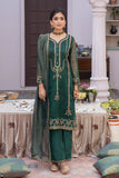 La Rosaa Festive Eid Embroidered Khaadi Net Ready to Wear 3Pc Suit LE-24-02