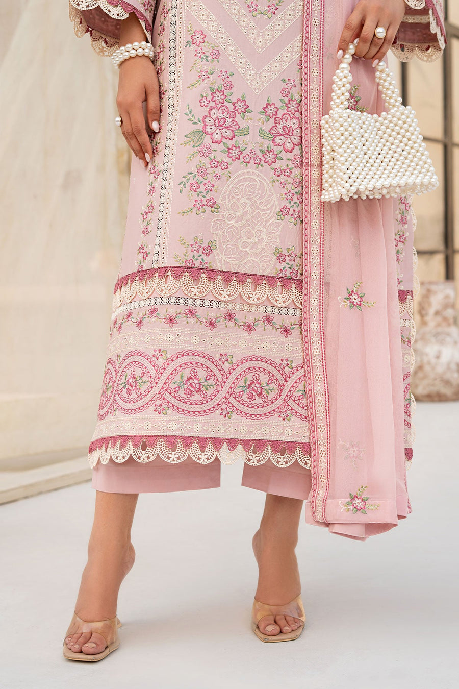 Lenora by Safwa Premium Embroidered Unstitched 3Pc Suit LEN-03