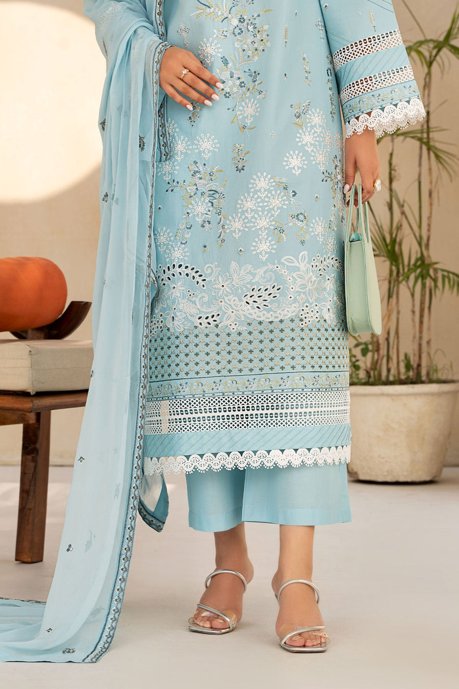 Lenora by Safwa Premium Embroidered Unstitched 3Pc Suit LEN-06