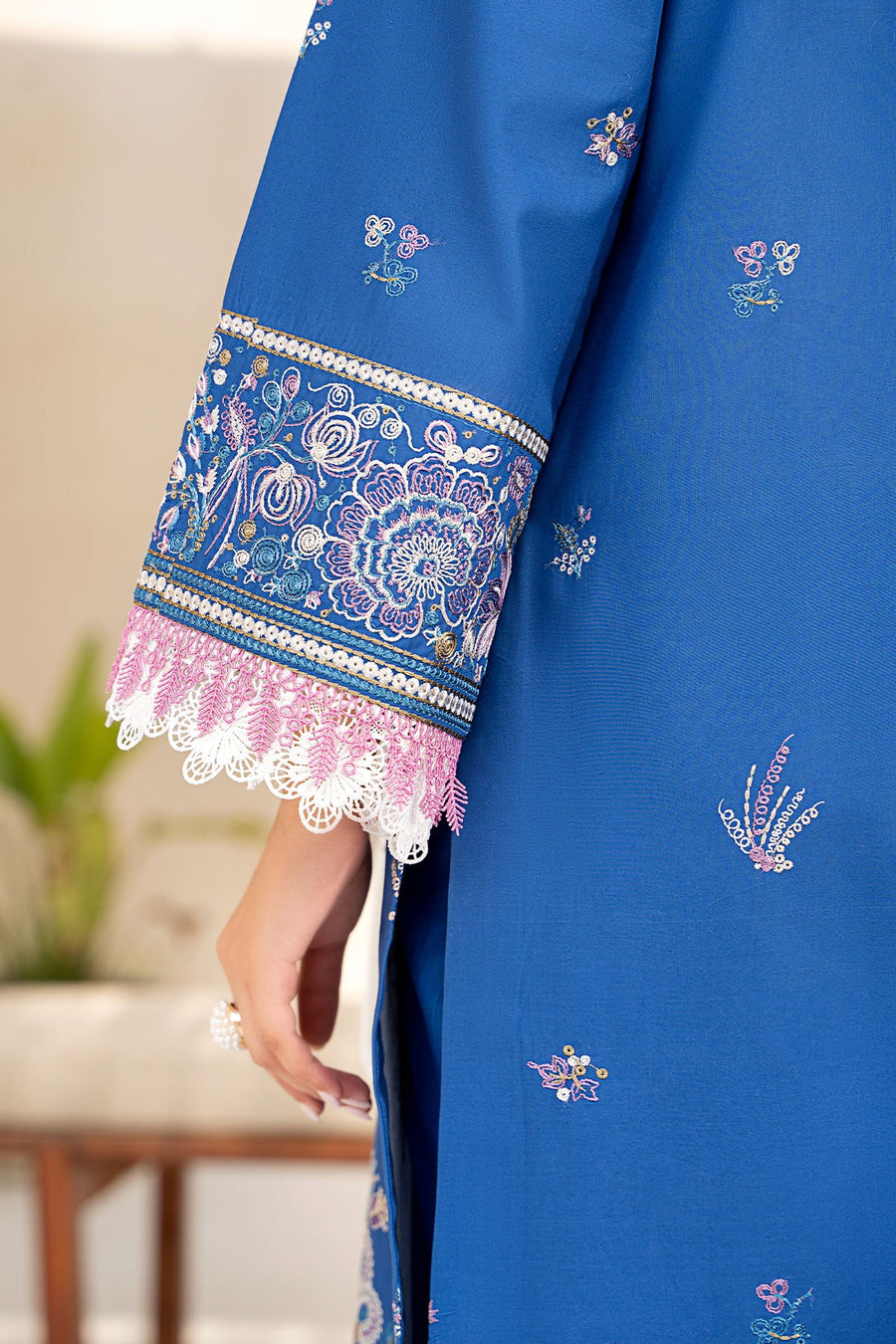 Lenora by Safwa Premium Embroidered Unstitched 3Pc Suit LEN-09