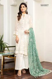 Alizeh Fashion Royale DE LUXE Embroidered Chiffon 3Pc Suit D-07 Lilas