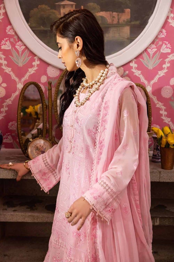 Gul Ahmed Premium Embroidered Swiss Voile Unstitched 3Pc Suit LSV-42003