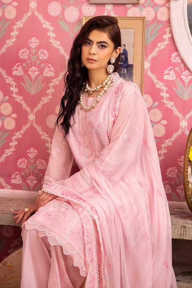 Gul Ahmed Premium Embroidered Swiss Voile Unstitched 3Pc Suit LSV-42003