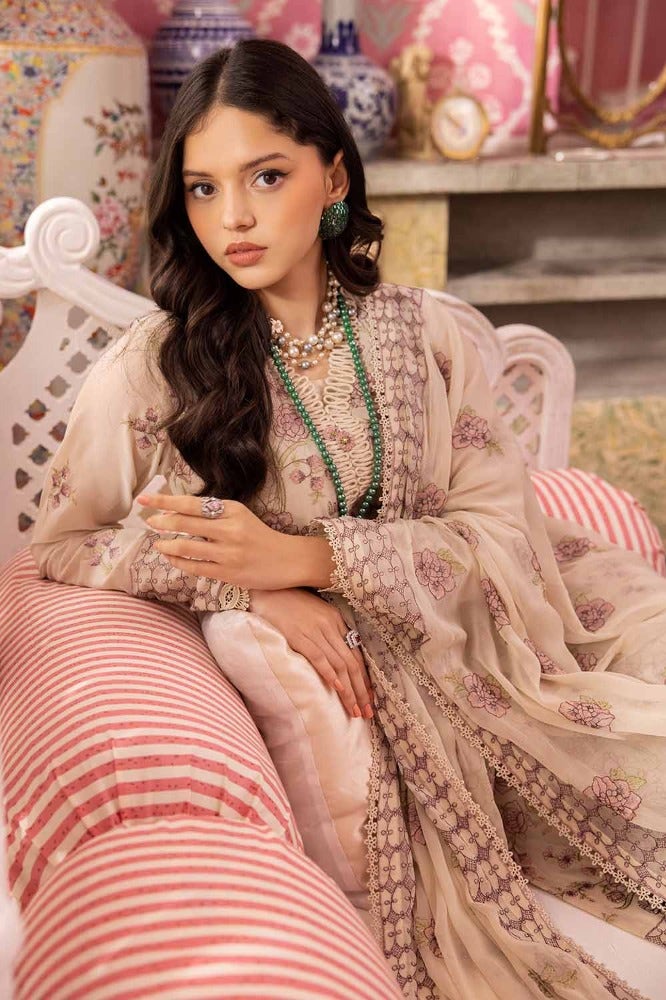 Gul Ahmed Premium Embroidered Swiss Voile Unstitched 3Pc Suit LSV-42005