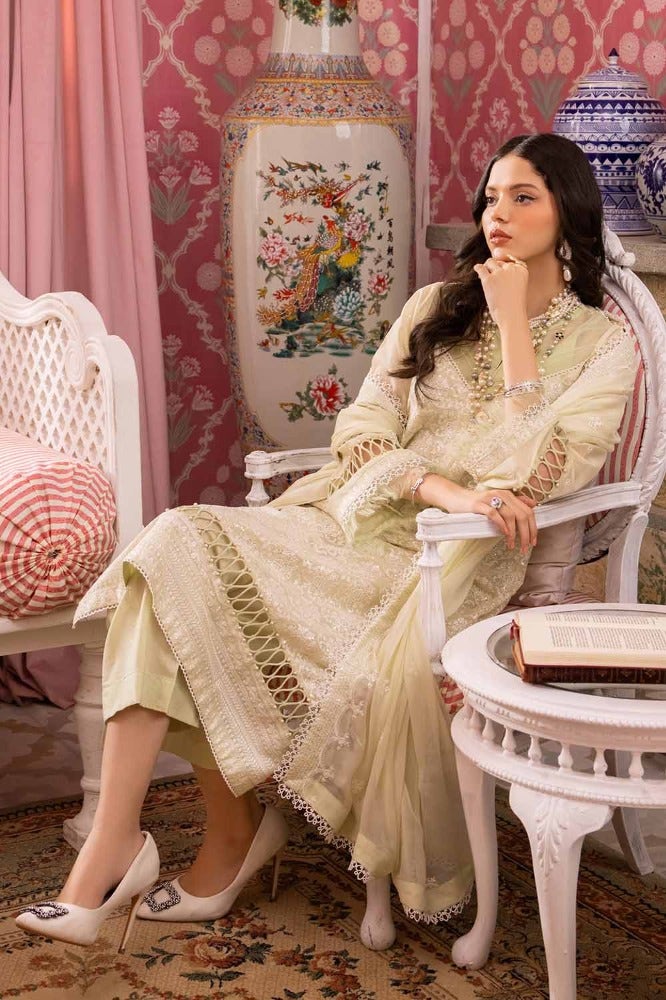 Gul Ahmed Premium Embroidered Swiss Voile Unstitched 3Pc Suit LSV-42021