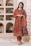 DUA by Alizeh Fashion Embroidered Chiffon Unstitched 3Pc Suit D-2A