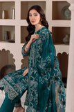 DUA by Alizeh Fashion Embroidered Chiffon Unstitched 3Pc Suit D-2B