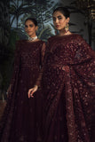 Zarif La Rosella Unstitched Embroidered Net 3Pc Suit ZLR 06 CARMINE