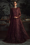 Zarif La Rosella Unstitched Embroidered Net 3Pc Suit ZLR 06 CARMINE