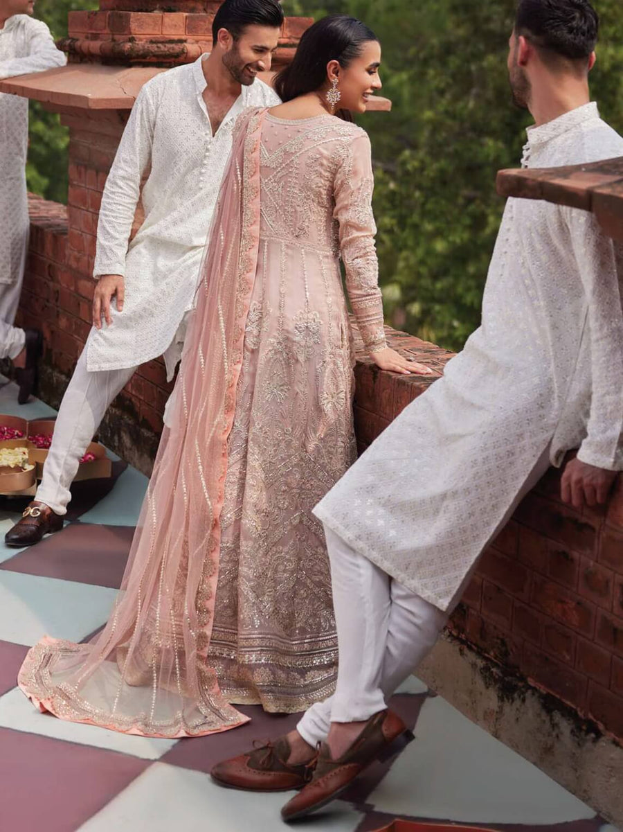 MUSHQ Izhar Unstitched Luxury Chiffon 3 Piece Suit MCH-01 TANEEZ