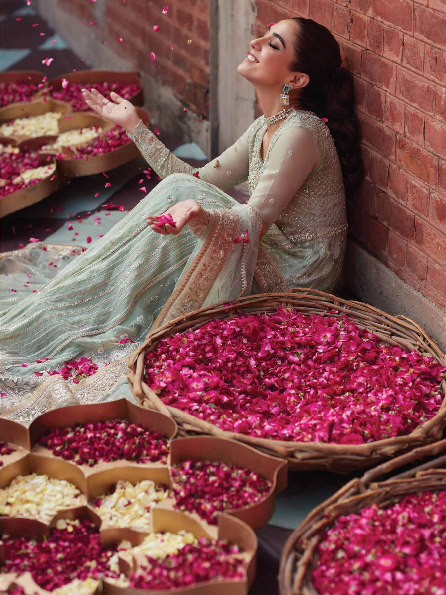 MUSHQ Izhar Unstitched Luxury Chiffon 3 Piece Suit MCH-03 SHAHANA