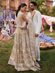 MUSHQ Izhar Unstitched Luxury Chiffon 3 Piece Suit MCH-04 MEHERBANO