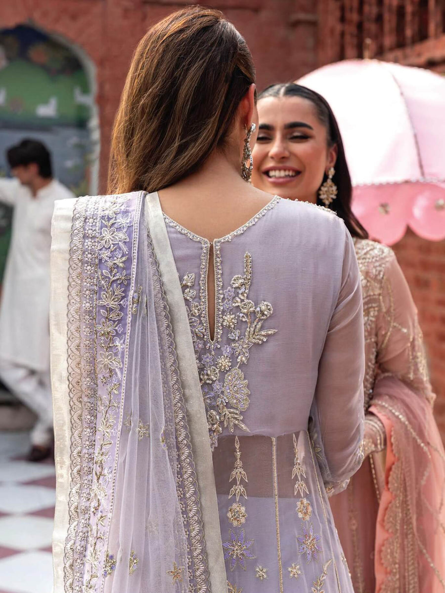 MUSHQ Izhar Unstitched Luxury Chiffon 3 Piece Suit MCH-06 NUREH