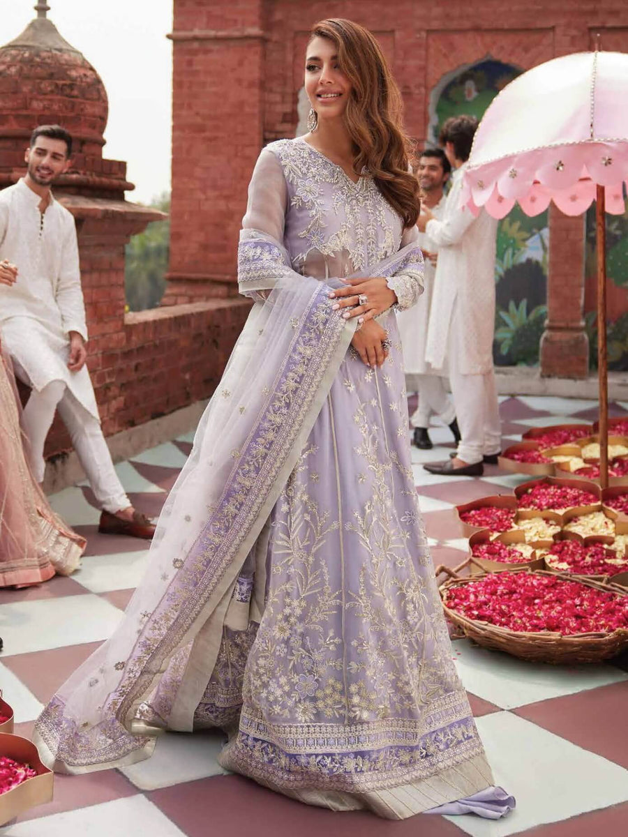 MUSHQ Izhar Unstitched Luxury Chiffon 3 Piece Suit MCH-06 NUREH