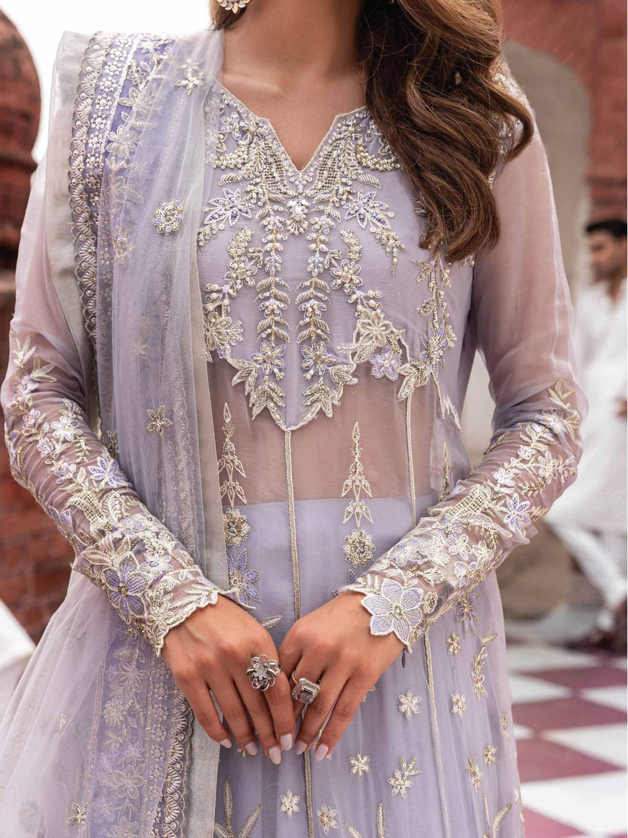MUSHQ Izhar Unstitched Luxury Chiffon 3 Piece Suit MCH-06 NUREH
