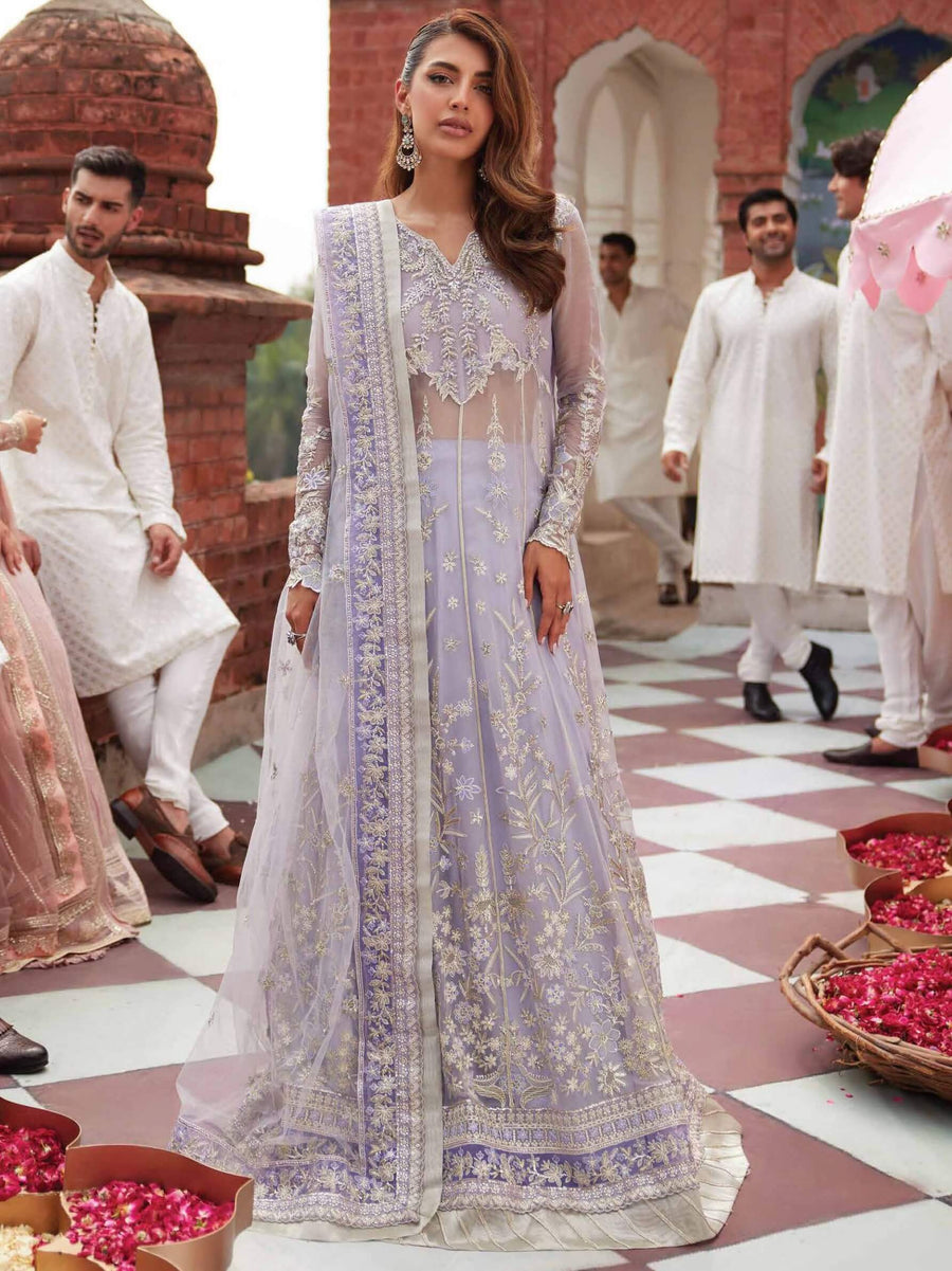 MUSHQ Izhar Unstitched Luxury Chiffon 3 Piece Suit MCH-06 NUREH