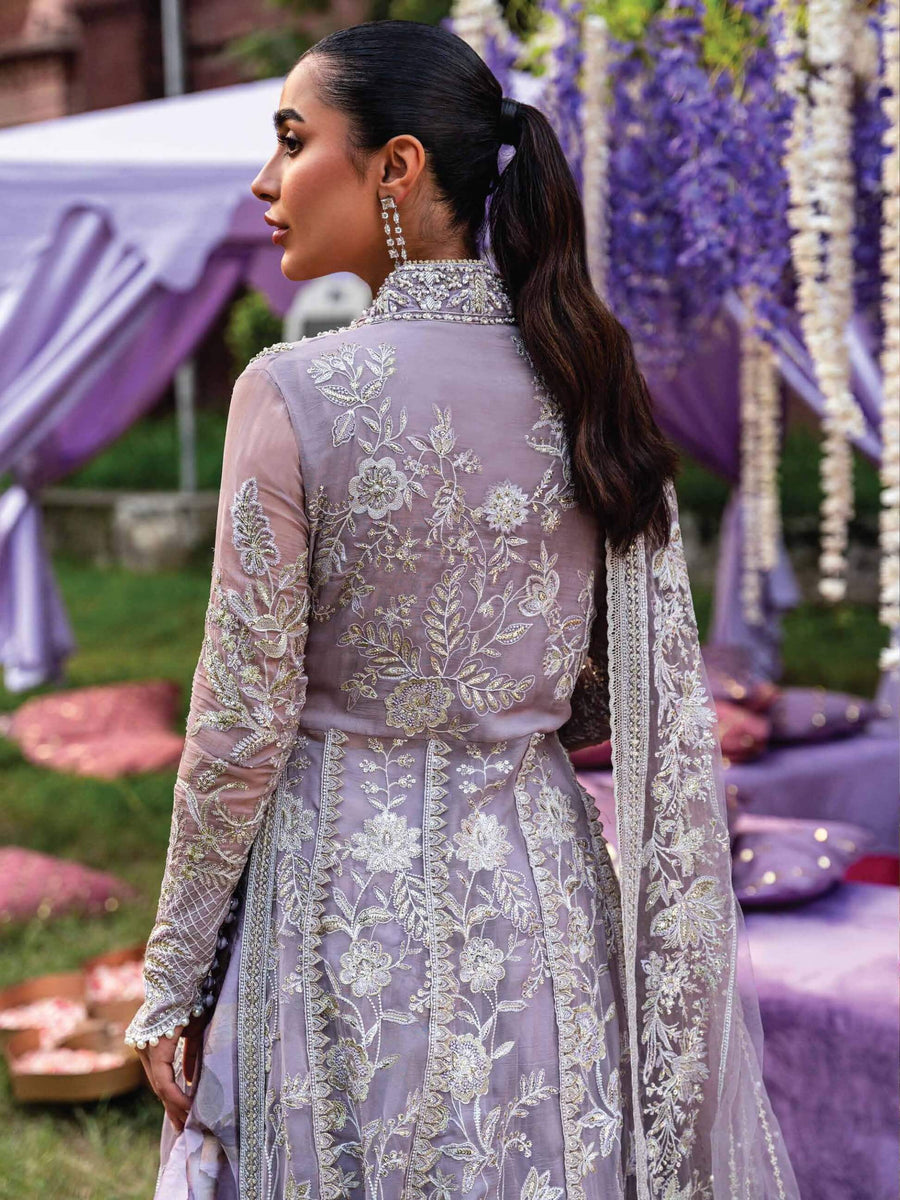MUSHQ Izhar Unstitched Luxury Chiffon 3 Piece Suit MCH-09 MUNEEZEH