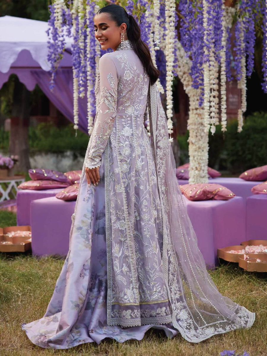 MUSHQ Izhar Unstitched Luxury Chiffon 3 Piece Suit MCH-09 MUNEEZEH