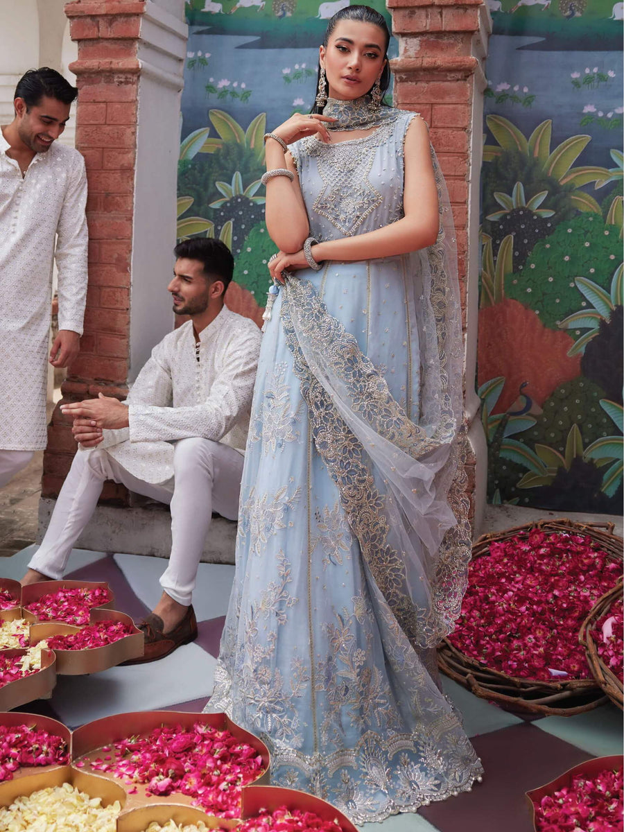 MUSHQ Izhar Unstitched Luxury Chiffon 3 Piece Suit MCH-10 TANIA