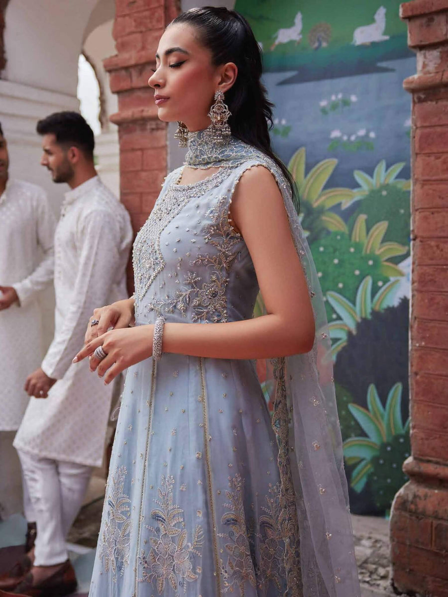 MUSHQ Izhar Unstitched Luxury Chiffon 3 Piece Suit MCH-10 TANIA
