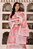AF-DUA-3008-Mehrunisa Pink Embroidered Chiffon