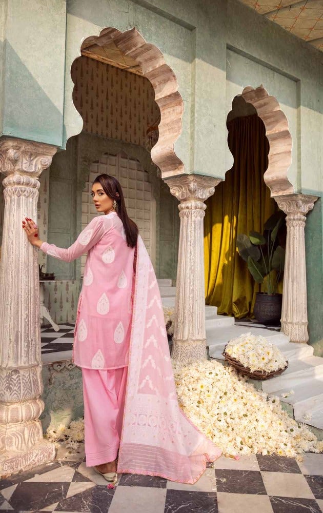 Gul Ahmed Premium Embroidered Jacquard Unstitched 3Pc Suit MJ-42001