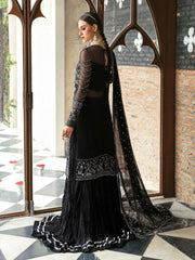 Ayzel by Afrozeh Panache Unstitched Organza 3Pc Suit AZ-V5-06 MOCHA