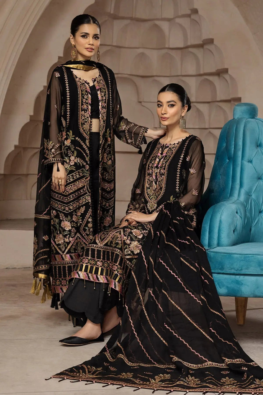 Alizeh Fashion Muhtesem Festive Eid Unstitched 3Pc Suit D-09 Muberra