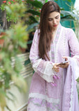 Saad Shaikh Lamour Embroidered Luxury Lawn Unstitched 3Pc Suit D-03 AZURA