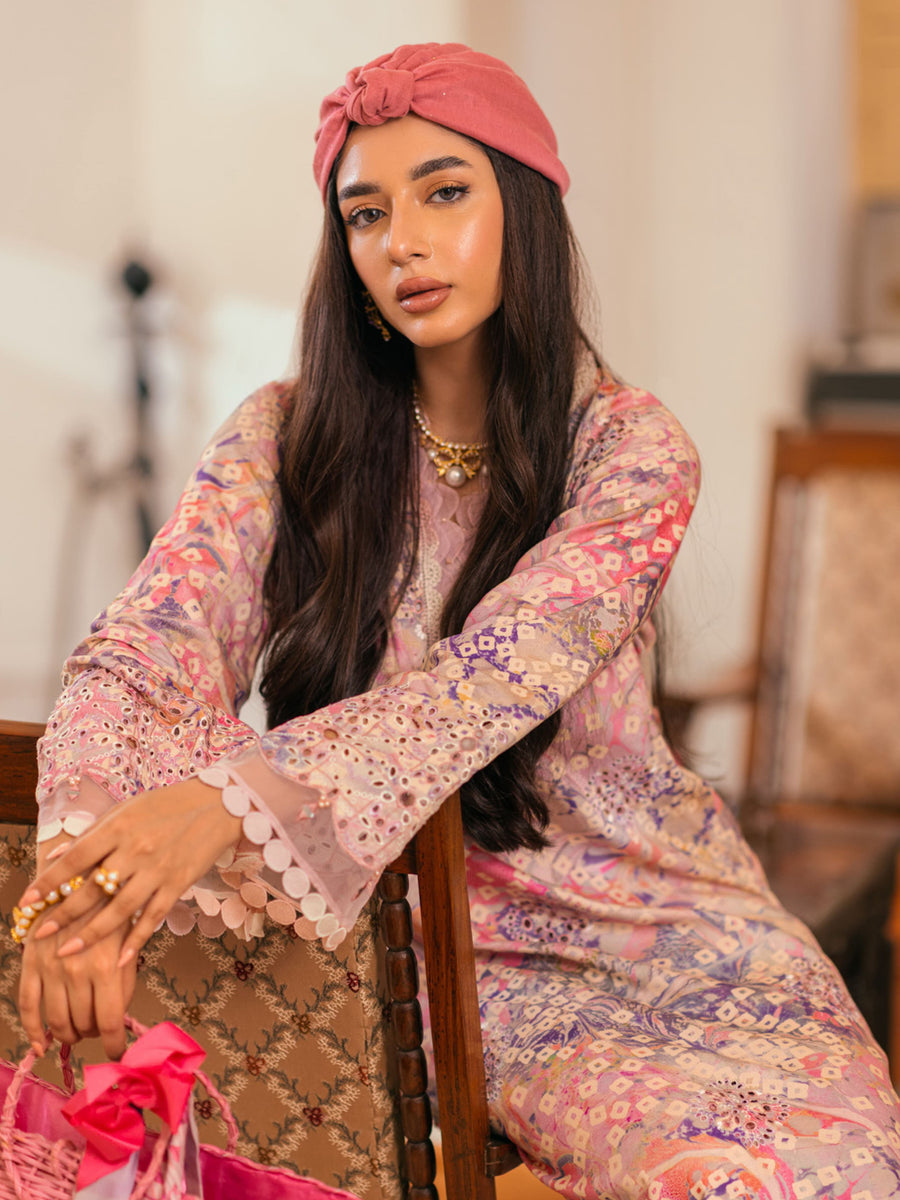 Nureh Ballerina Unstitched Chikankari Viscose 2Pc Suit NU2-120