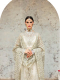 Ayzel by Afrozeh Panache Unstitched Net 3Pc Suit AZ-V5-07 OMNI WHITE